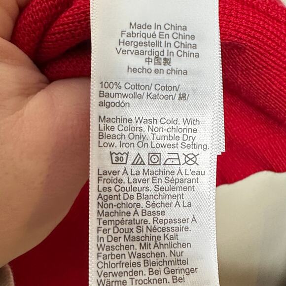 J. CREW Patch-Pocket Sweater Lady Jacket Red Sz M $158 {T33} - Picture 7 of 8